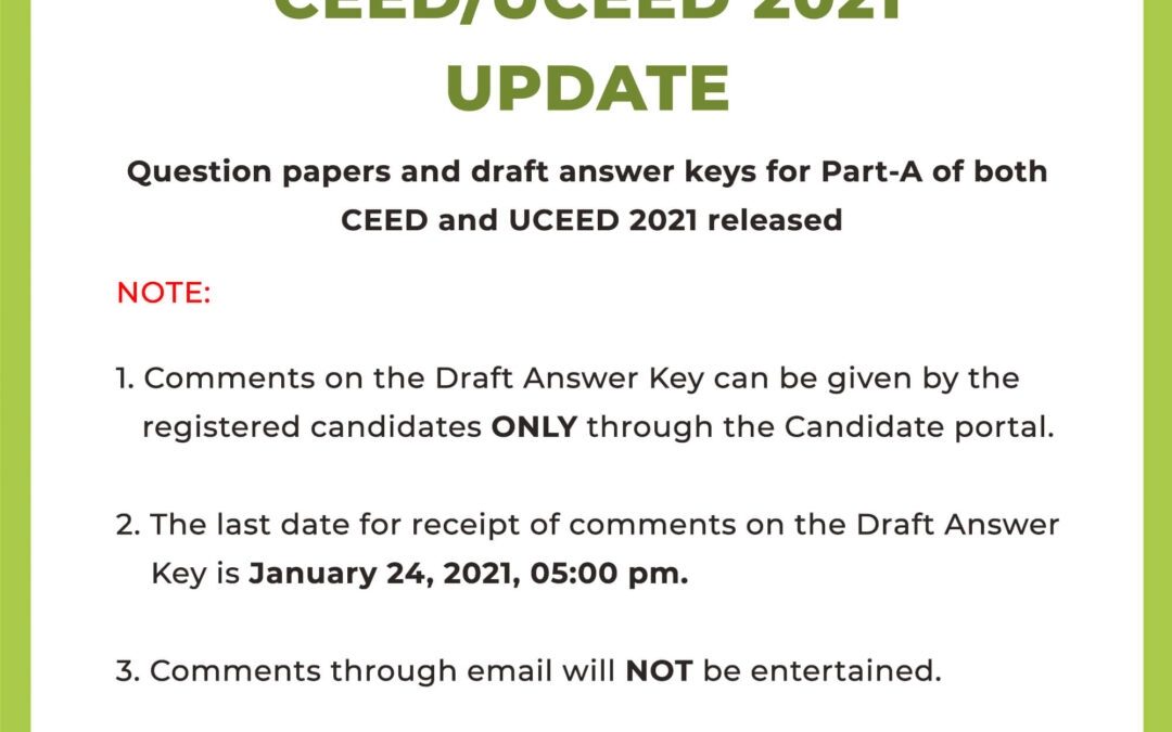 CEED 2021 Answer Key – Download CEED Answer Key PDF